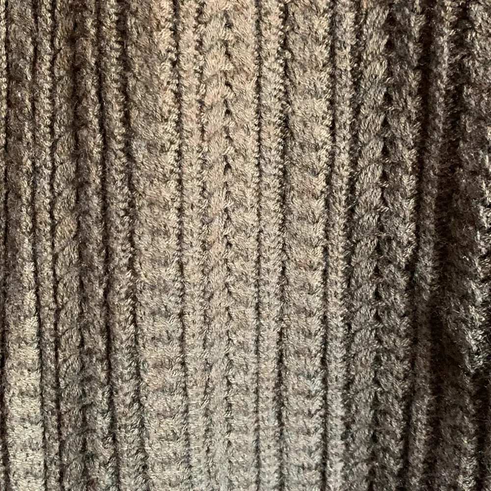 J Jill wool blend olive green sweater vest waterfall style women’s size medium